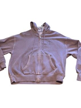 PINK Victoria's Secret Varsity Lavender Zip-Up Hoodie